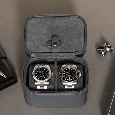 2 Watch Travel Case (Carbon)